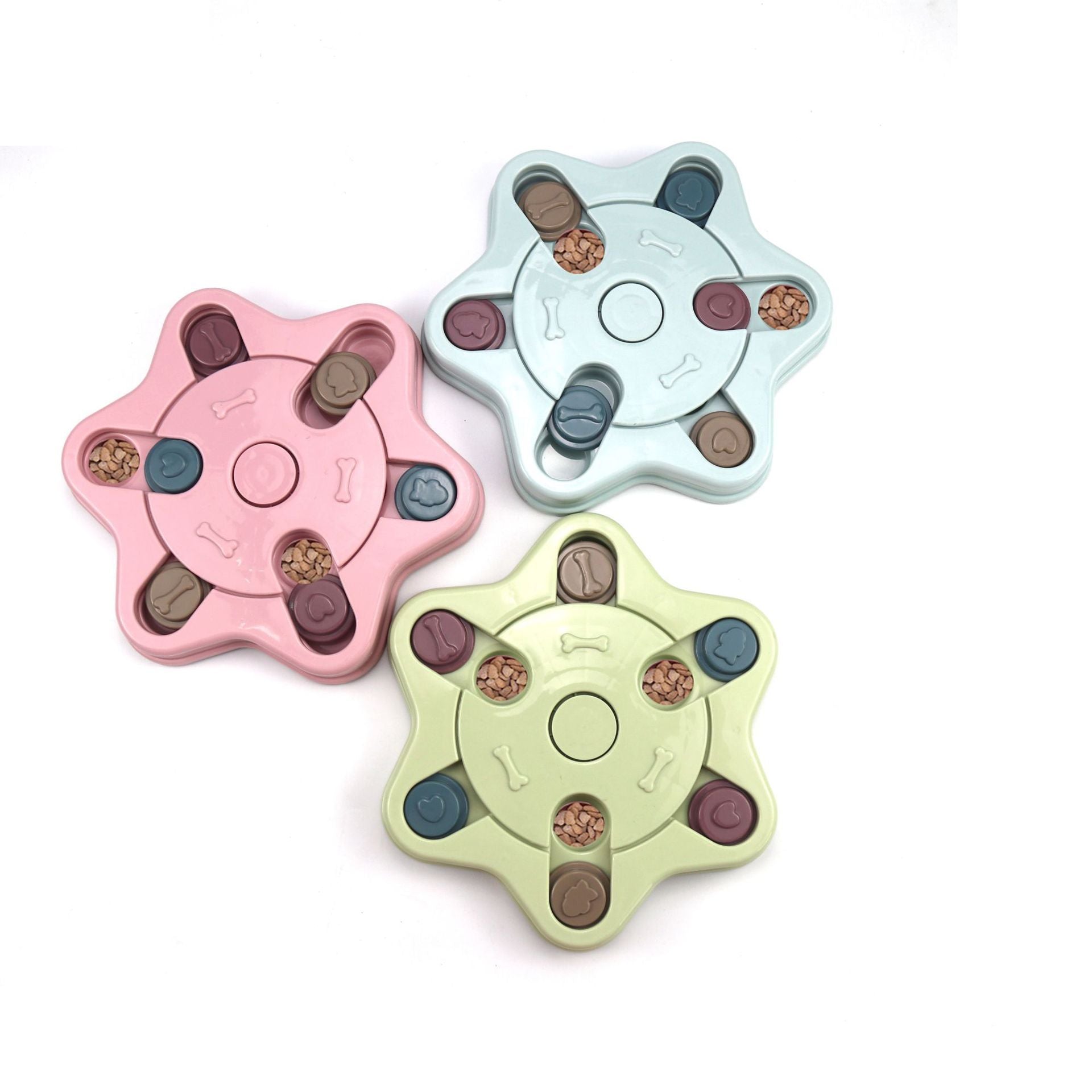 Anti Choke Slow Feeder Dog Bowl | Training Eating Puzzle Toy for Dogs Blue toys