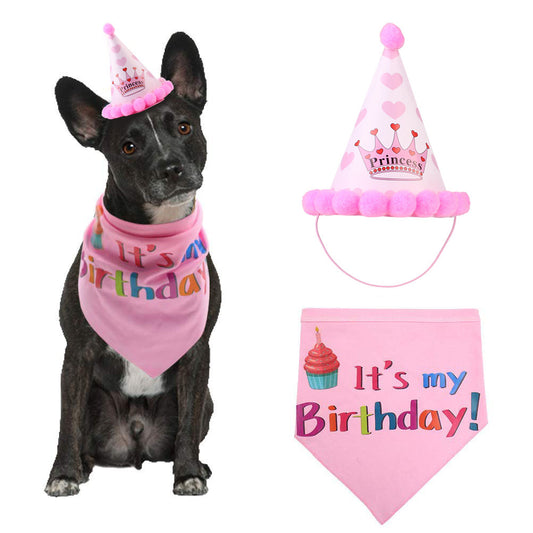 Dog birthday hat pet hat Dog Birthday Accessories birthday