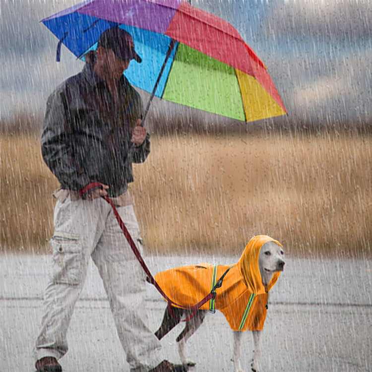 Spring/Summer Dog Raincoat: Waterproof Reflective Cape for All Dogs - Accessories