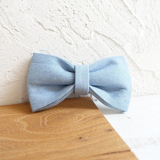 Blue Double Layer Pet Bow Tie | Polyester Dog Accessory bow
