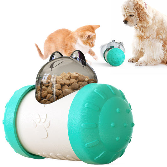 Interactive Treat Dispensing Dog Toy | Squeaky Wheel Feeder for Dogs home