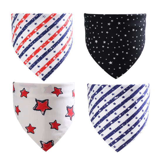 Dog Cotton Handkerchief Triangle Scarf And Bandanas Available in Different Styles Accessories
