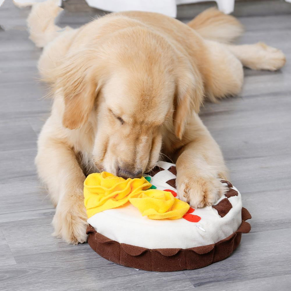 Interactive Dog Birthday Cake Sniffing Pad Dog Snuffle Mat And Puzzle Toy For Birthdays As shown birthday