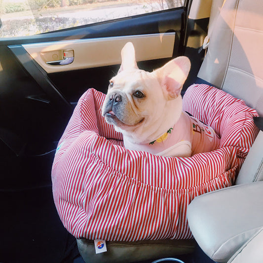 Oxford Cloth Dog Travel Car Seat | Small Dog Booster Cushion for Cars - travel