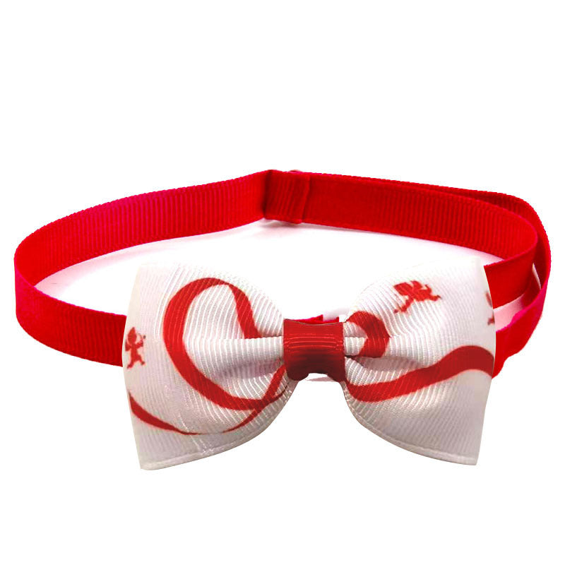 Loving Cupid Dog Bow Tie | Valentine’s Day Dog Collar Bow Tie Accessory H beds