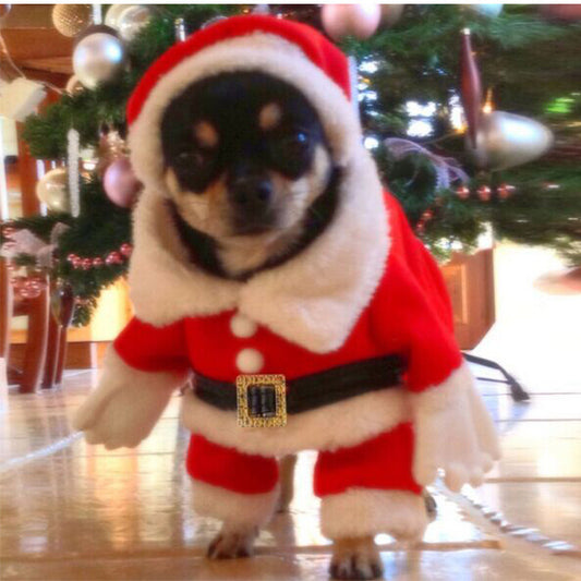 Three Dimensional Pet Dog Christmas Suit christmas