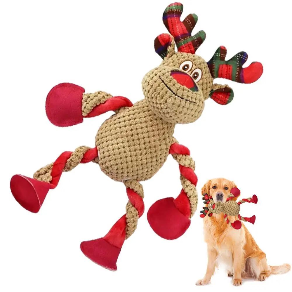 Squeaky Christmas Dog Toy | Interactive Holiday Chew Toy for Dogs toys