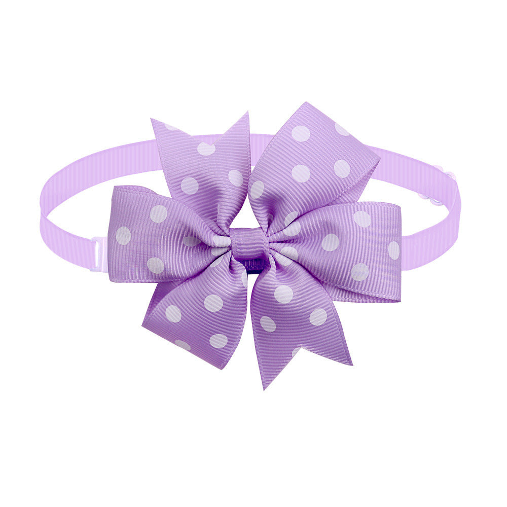 Bulk Pack Dog And Bow Ties | Solid Color And Wave Point Styles Random / 50PCS Bow Ties & Bandanas