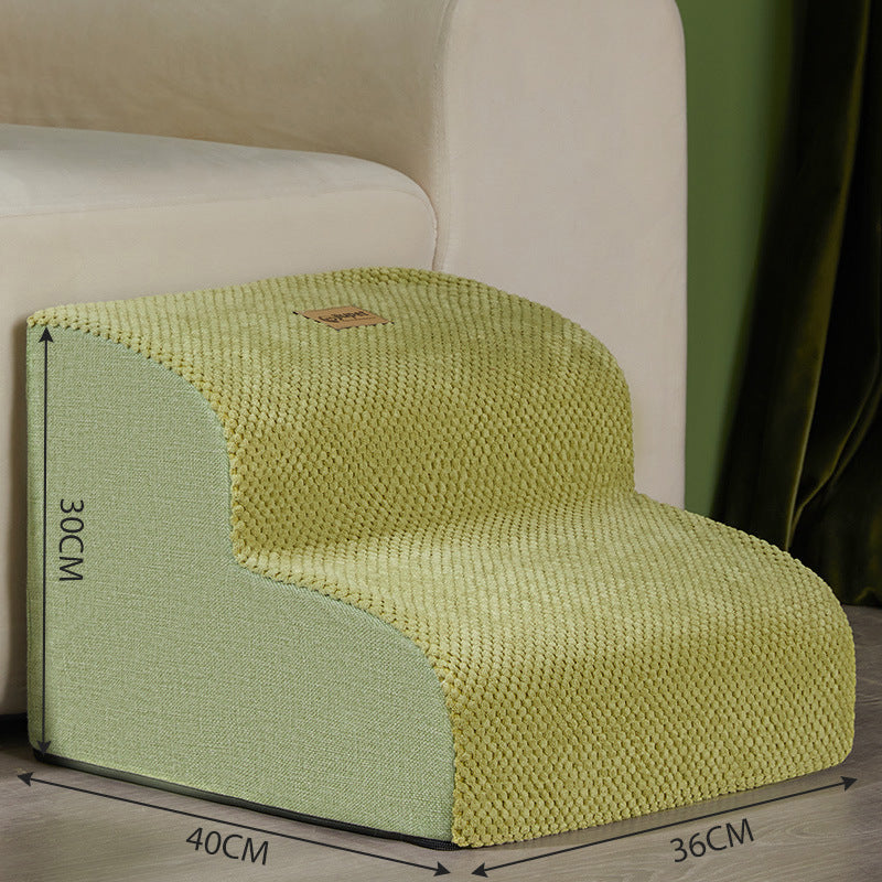 Washable Dog Stairs And Ramp | 2 3 And 4 Step Anti Slip Dog Ladder Green Second Section Slope 43 / Stairs Removable