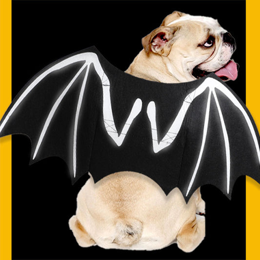 Luminous Bat Wings Dog Costume | Reflective Dog Outfit for Halloween costumes