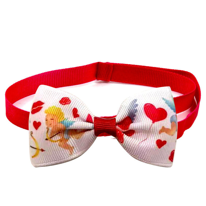 Loving Cupid Dog Bow Tie | Valentine’s Day Dog Collar Bow Tie Accessory K beds