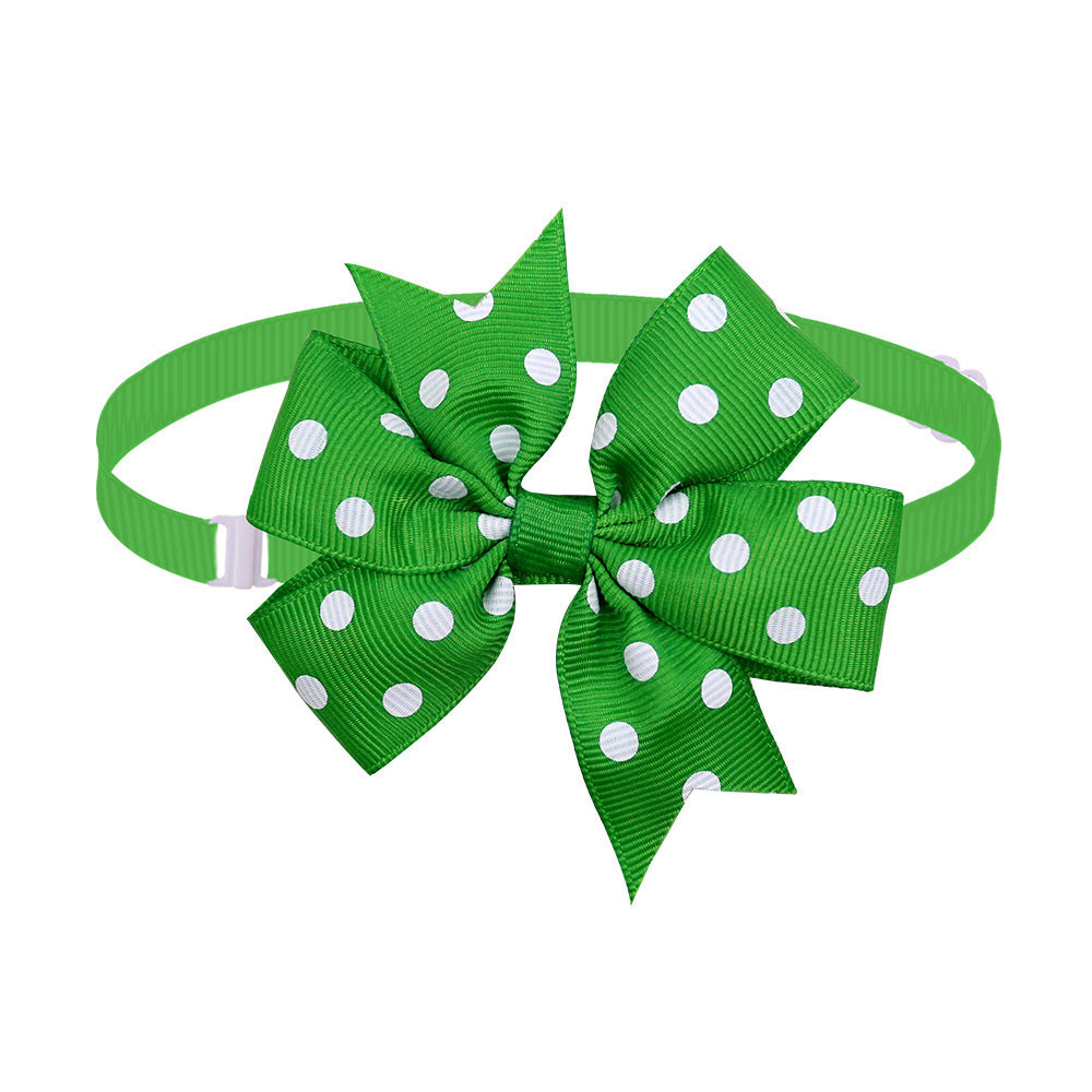 Bulk Pack Dog And Bow Ties | Solid Color And Wave Point Styles Random / 50PCS Bow Ties & Bandanas