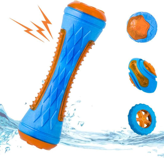 Durable Dog Squeaky Toys Set | Floating Dog Toys for Interactive Play And Fetch toys
