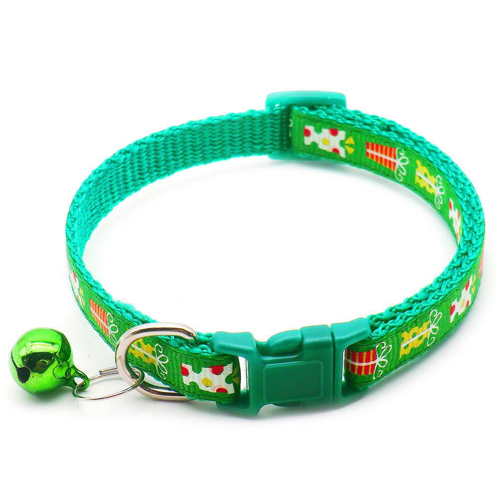 Father Christmas Dog Collar Green2 beds