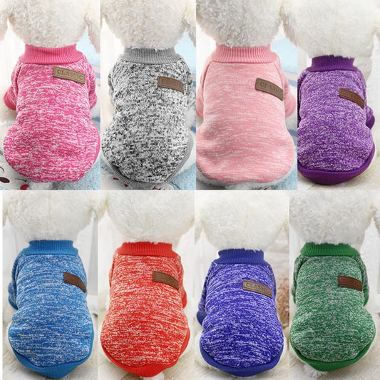 Cozy Wool Dog Sweater: Classic Pullover for Small to Large Dogs Accessories