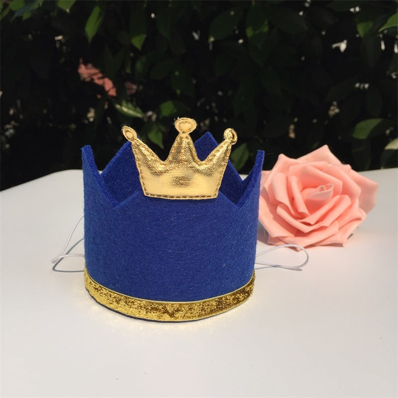 Pet Dog and Cat Party Birthday Hat Dog Crown Cat Birthday Hat Blue hat birthday