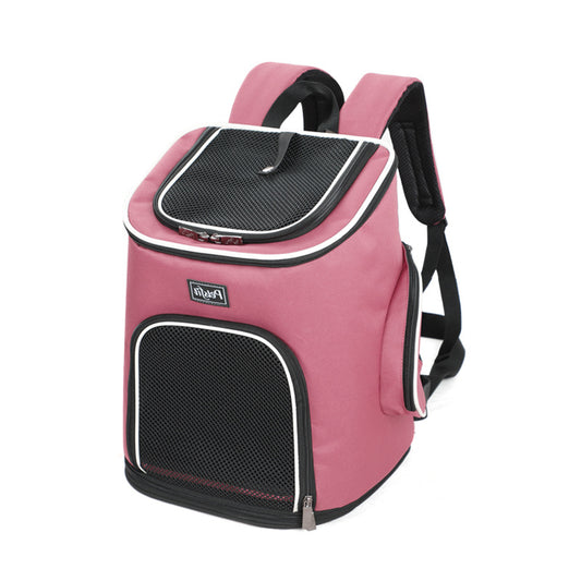 Dog Backpack Carrier For Travelling | Hands-Free Travel Bag for Small Size Dogs - Blue - Dog Travel Essential