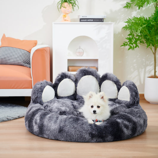 Cute Bear Paw Plush Dog Bed | Cozy And Calming Mat for Small/Medium Dogs beds