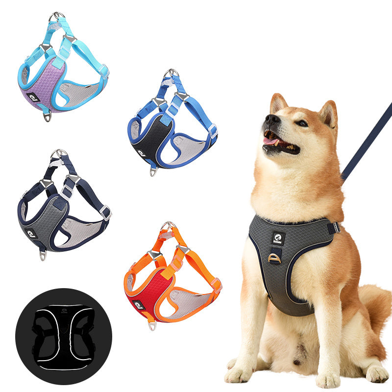 Adjustable And Reflective Dog Harness | Breathable Dog Vest - harness