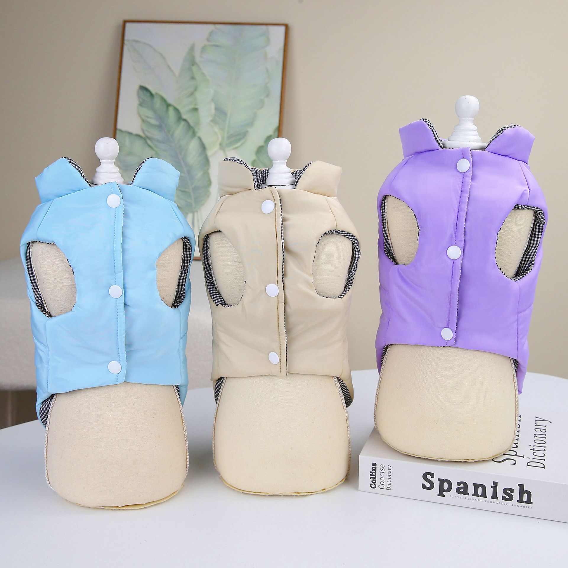 Warm Cotton Dog Vest | Casual Winter Dog Jacket in Multiple Colors - coats