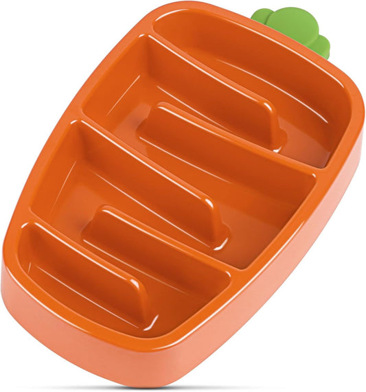 Carrot Design Slow Feeder Dog Bowl | Non Slip Dog Dish for All Dogs home