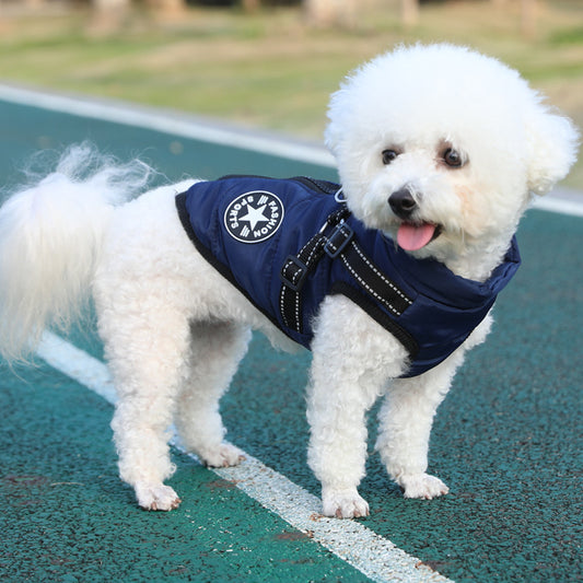 Warm Dog Winter Coat with Thickened Fleece | Casual Puffer Dog Vest - coats