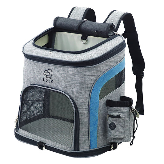 Ventilated Dog Backpack Carrier | Hands-Free Travel Bag for Small Dogs - Dog Travel Essential