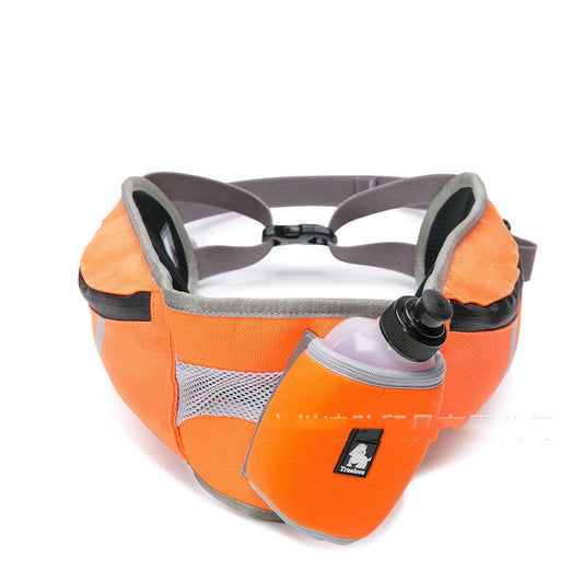 Hands-Free Dog Walking And Running Waist Bag | Adjustable Pouch with Water Bottle Holder - Dog Travel Essentials