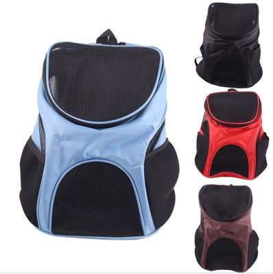 Breathable Oxford Dog Travel Backpack | Portable Mesh Carrier for Dogs - travel