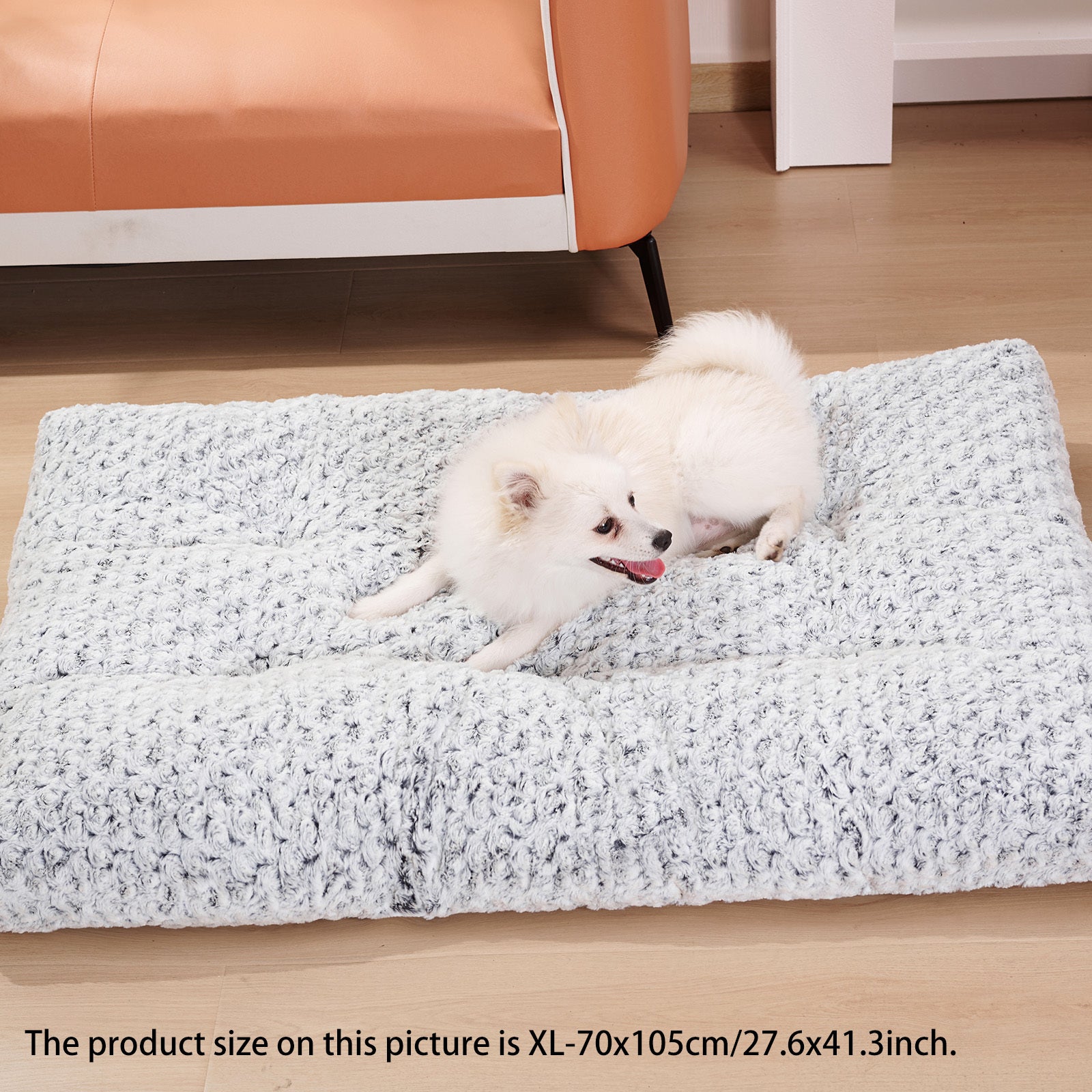 Washable And Fluffy Plush Dog Bed | Calming Dpg Mat with Anti Slip Bottom beds