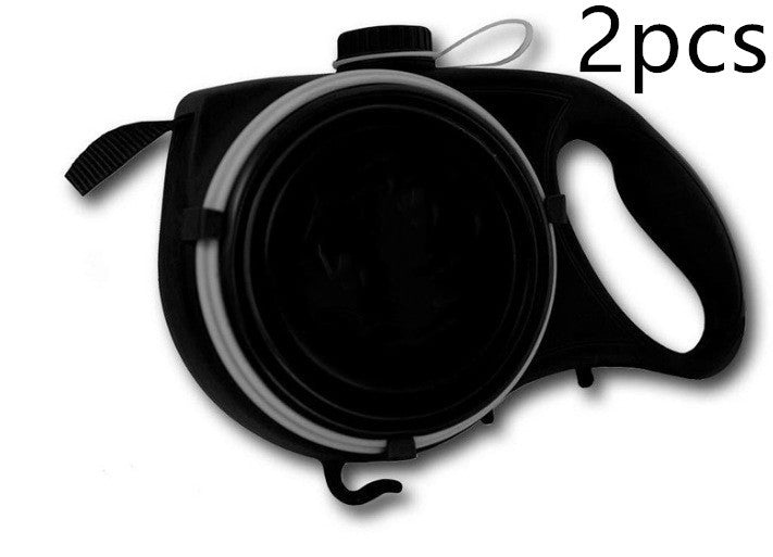 Ergonomic Retractable Dog Leash For Dogs of All Sizes Black / No logo 2pcs Accessories