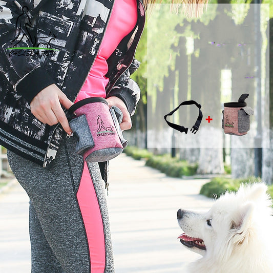 Oxford Cloth Dog Training Treat Pouch | Multifunctional Outdoor Gear Bag - dog training