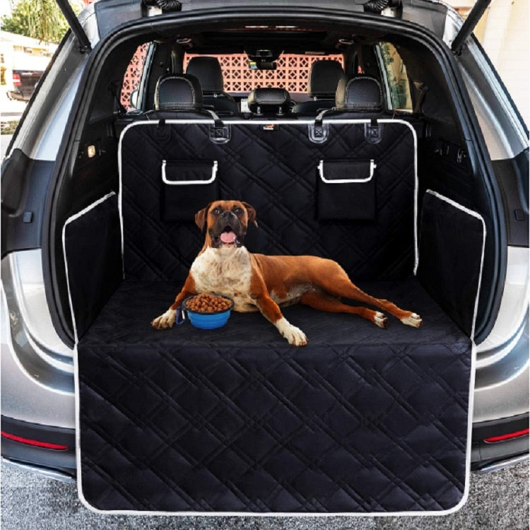Multi Function Pet Car Dog Seat Cover | Waterproof Dog Travel Hammock Trunk Protector KC10 dual bag model in trunk