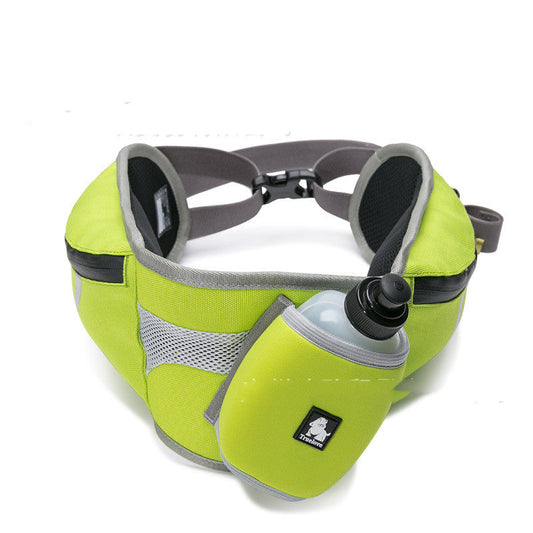 Hands-Free Dog Walking And Running Waist Bag | Adjustable Pouch with Water Bottle Holder - Dog Travel Essentials