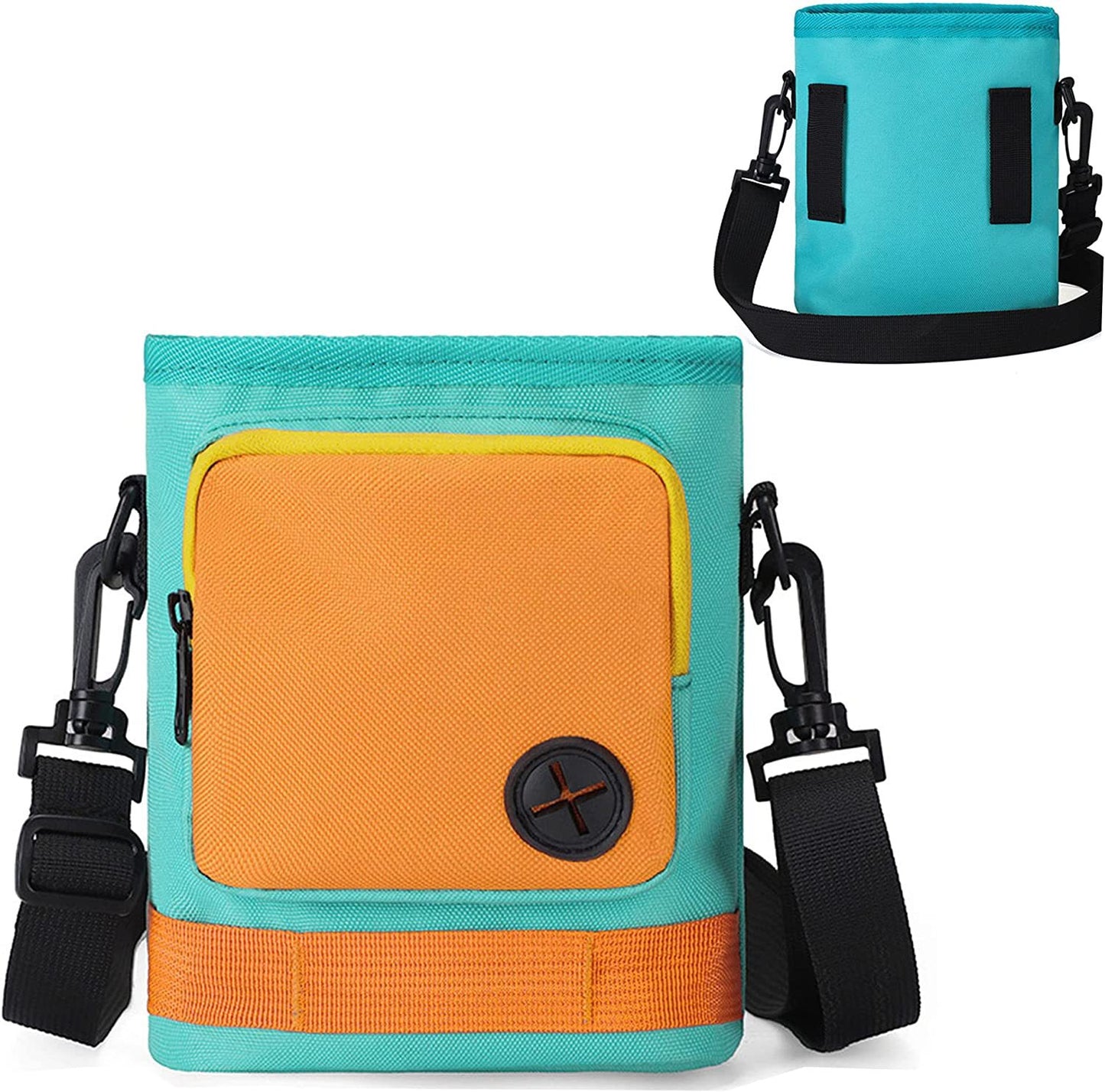 Oxford Cloth Dog Training Crossbody Bag | Portable Treat Pouch for Outdoor Travel - Light Green - travel