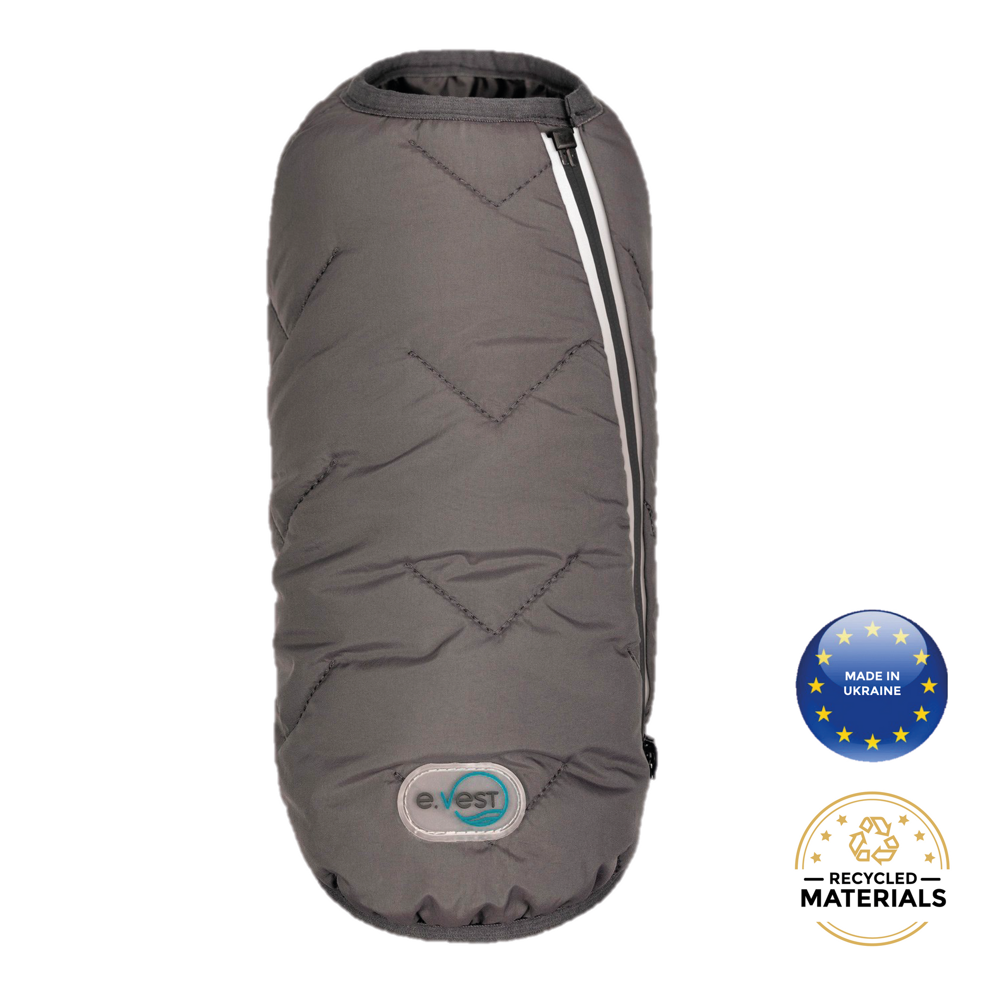 Eco-Friendly Waterproof Dog Rain Jacket with Reflective Zipper - Pets