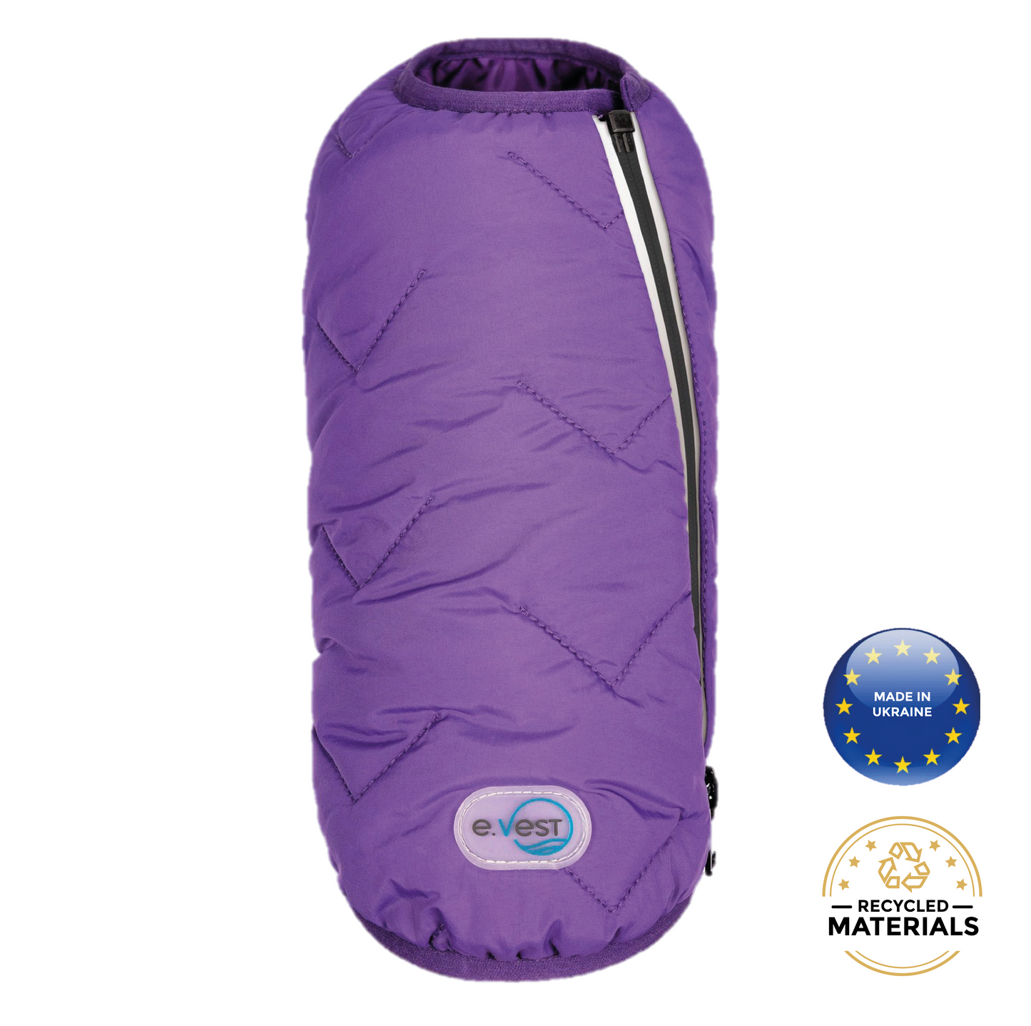Eco-Friendly Waterproof Dog Rain Jacket with Reflective Zipper - Pets
