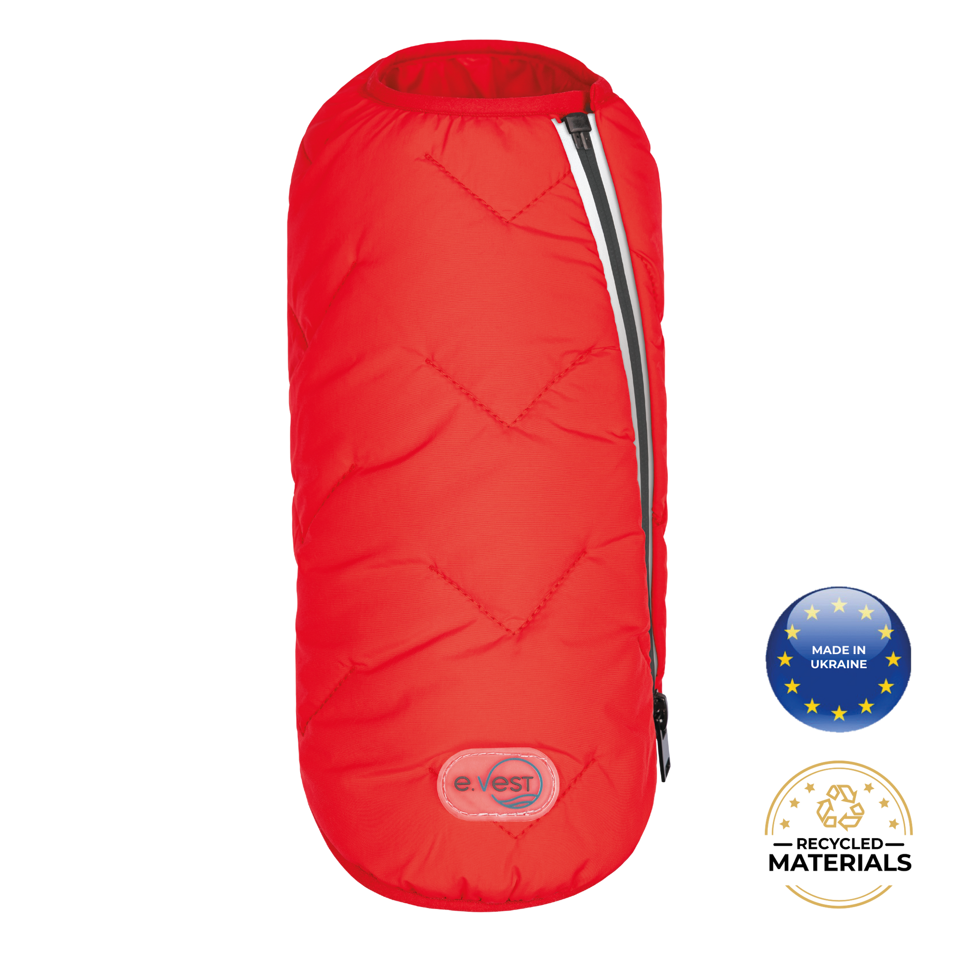 Eco-Friendly Waterproof Dog Rain Jacket with Reflective Zipper - Pets