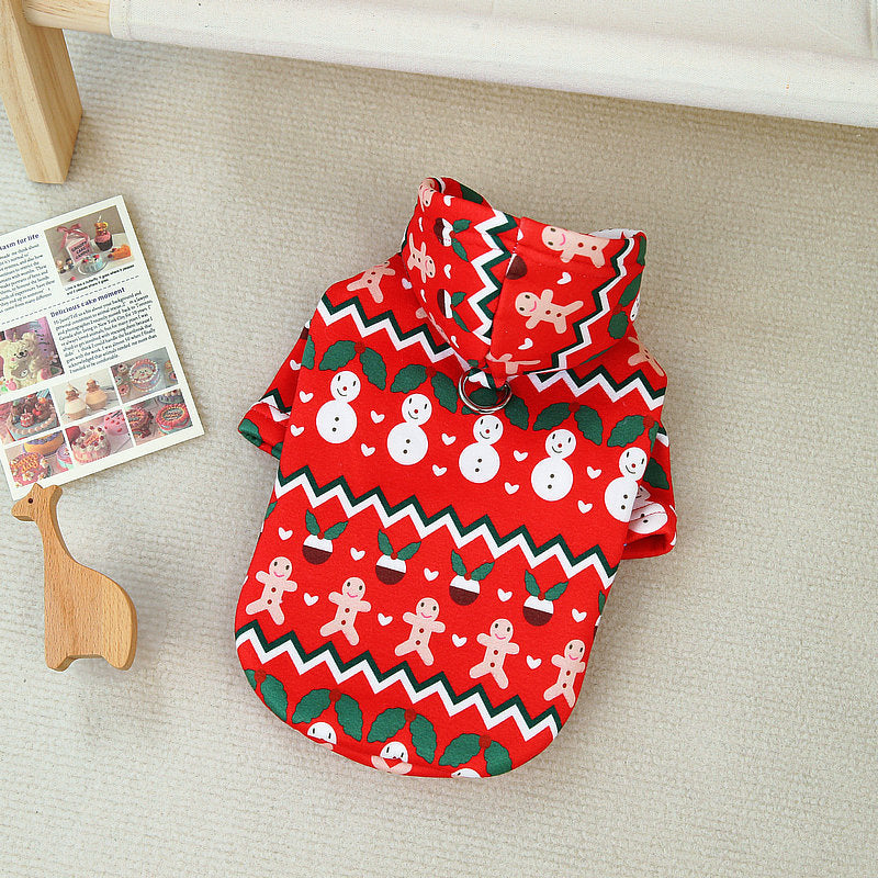 Cozy Christmas Dog Sweatshirt Dog Holiday Christmas Apparel Red / L christmas