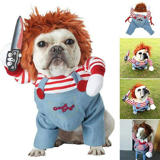 Halloween Funny Dog Costume: Adjustable Dog Cosplay Outfit Accessories