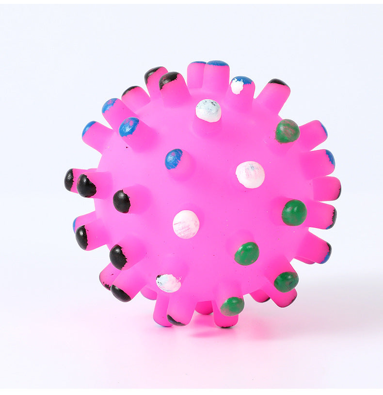 Interactive Squeaky Dog Toy Ball | Durable And Chew Resistant Vinyl Fetch Toy Random / 6.5cm dog training