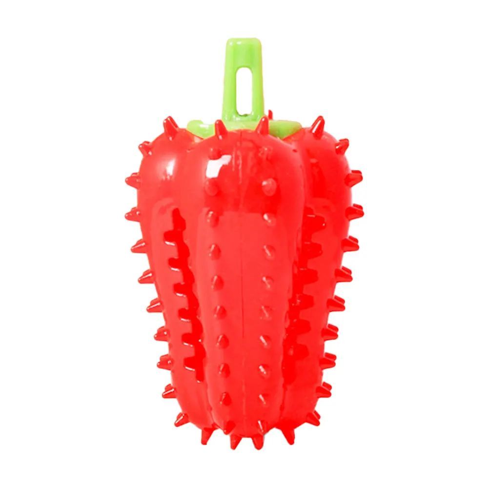 Interactive Chili Dog Chew Toy | Treat Dispenser for All Dog Sizes Red toys