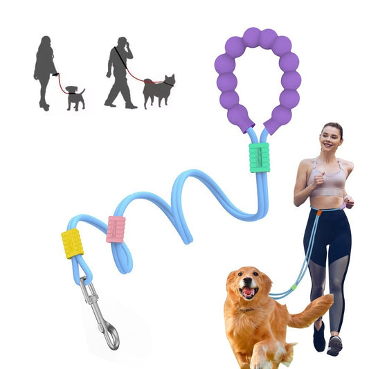 Nylon Dog Leash with Comfortable Foam Handle | Anti-Slip Dog Traction Rope - leash