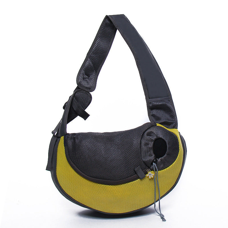 Breathable Front-Facing Dog Carrier | Portable Travel Sling for Dogs - Yellow / 30x10x20cm - travel
