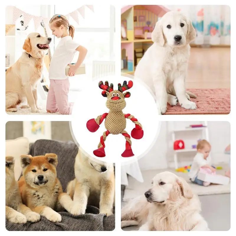 Squeaky Christmas Dog Toy | Interactive Holiday Chew Toy for Dogs toys