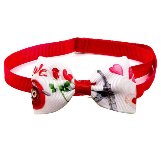 Loving Cupid Dog Bow Tie | Valentine’s Day Dog Collar Bow Tie Accessory beds