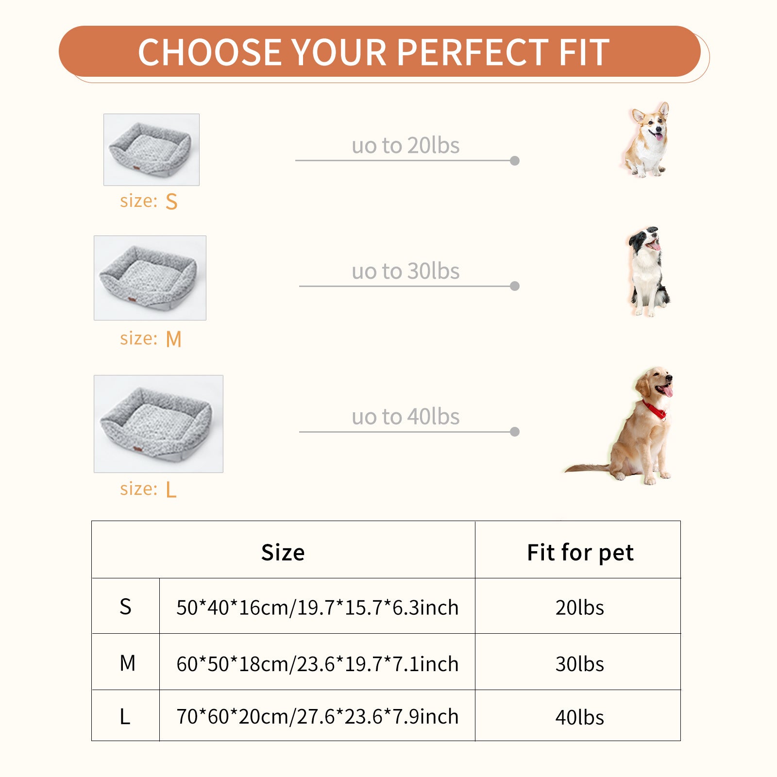 Plush Dog Sofa Bed | Calming Dog Bed with Removable Cushion beds