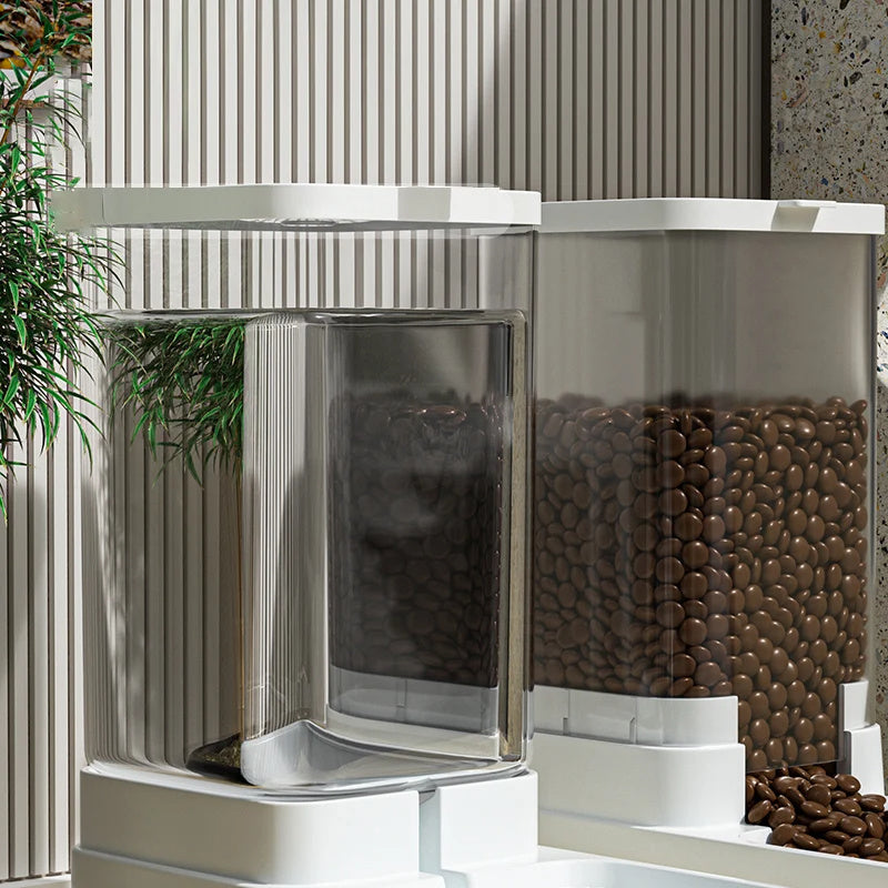 Automatic Dog Feeder And Water Dispenser | Large Capacity Gravity Fed for Dogs beds