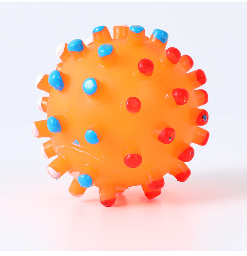 Interactive Squeaky Dog Toy Ball | Durable And Chew Resistant Vinyl Fetch Toy Random / 6.5cm dog training