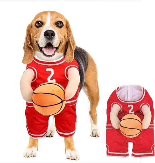 Funny Basketball Player Dog Costume | Halloween And Party Outfit for Dogs beds